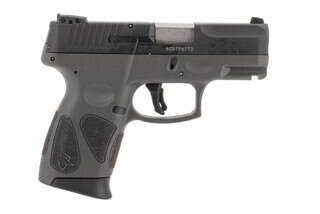 Taurus G2C 9mm 12 Round Pistol has a gray textured polymer grip